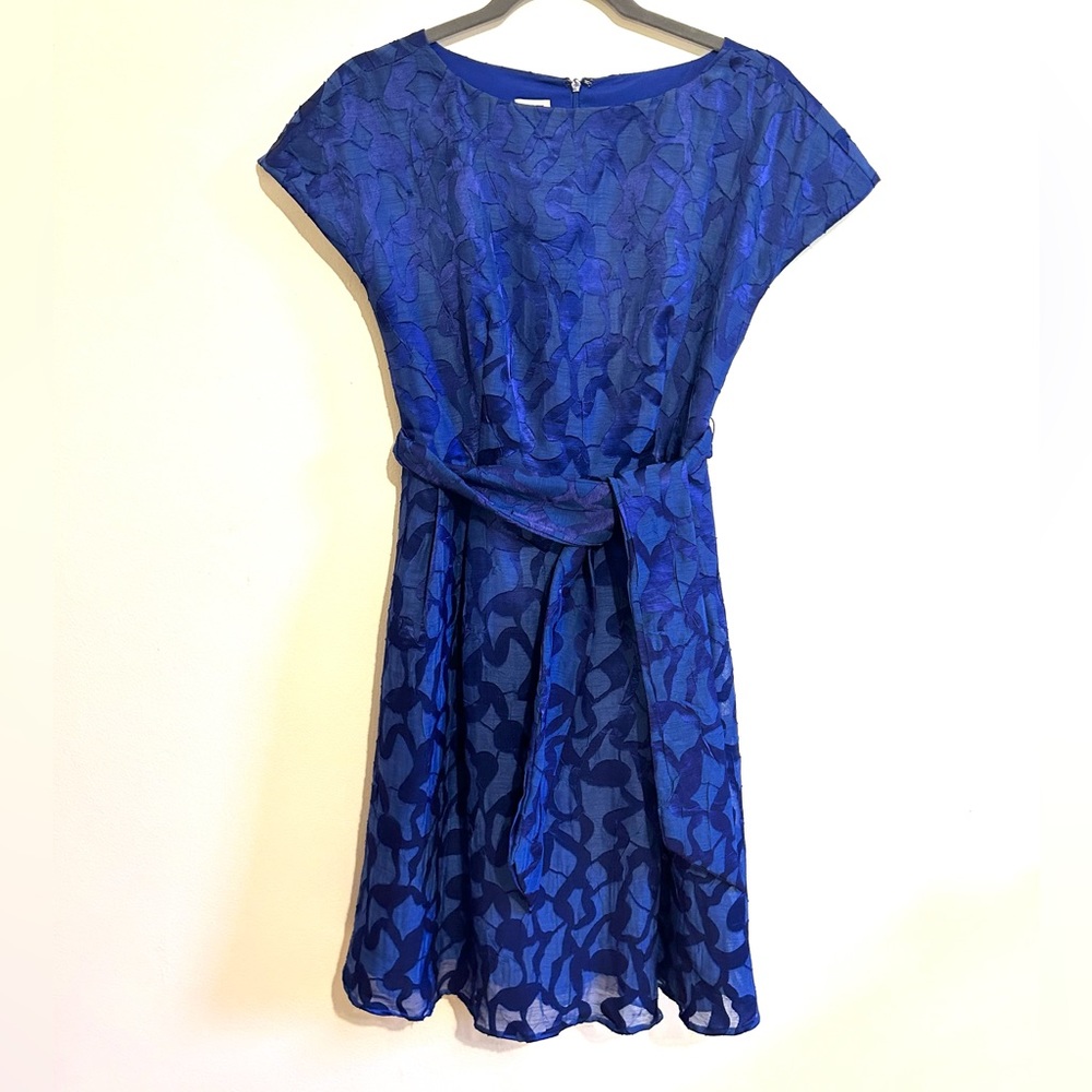 Anne Klein blue patterned dress
